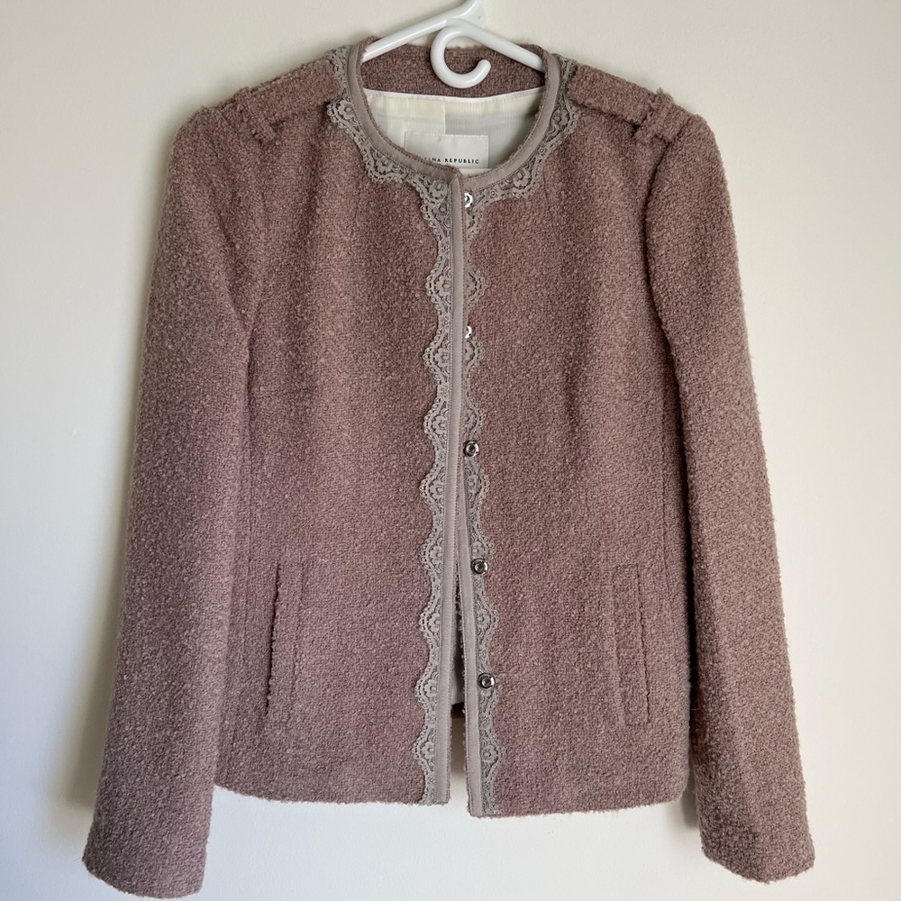 Banana Republic Wool Mauve Jacket